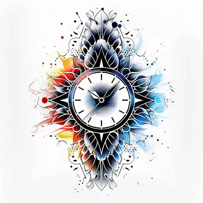 graphic tattoo design ideas ornamental mandala hot rod symbolising strength