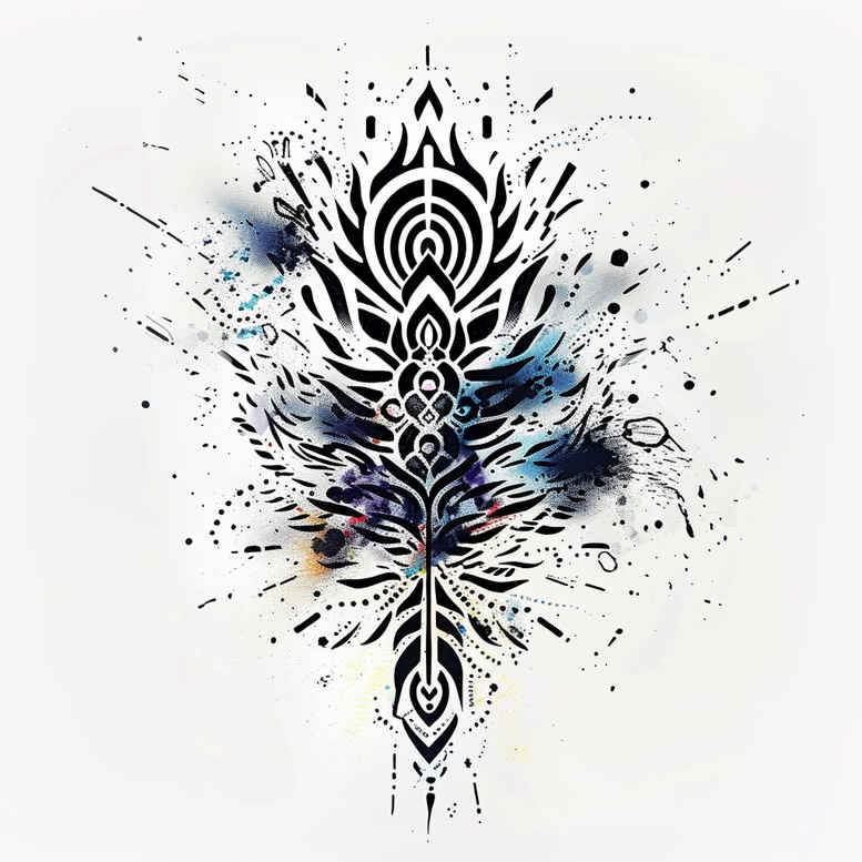 graphic tattoo design ideas interlaced prism stands for perseverance