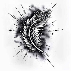 textured-graphic – tattoo design ideas free ai generated – precision-lines – for-side – Gallery: graphic-inkby-ai
