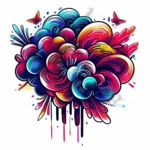 vector-graphic – tattoo design ideas free ai generated – rockabilly – for-scapula – Gallery: graphic-inkby-ai