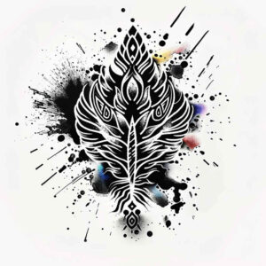 vector-graphics – tattoo design ideas free ai generated – hexagon – for-palm – Gallery: graphic-inkby-ai