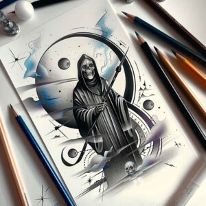 dark-spirit-sombre-realism-soft-focus – tattoo design ideas free ai generated – Gallery: grim-reaper-inkby-ai