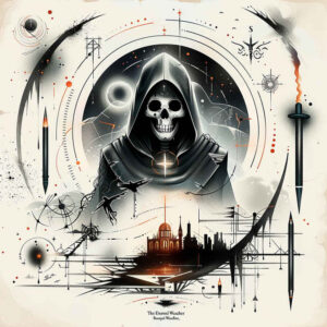 death-herald – tattoo design ideas free ai generated – realism-micro-detail – for-upper-thigh – Gallery: grim-reaper-inkby-ai