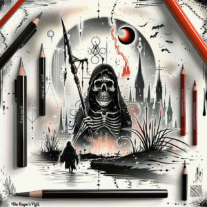 death-with-scythe – tattoo design ideas free ai generated – screaming – for-upper-chest – Gallery: grim-reaper-inkby-ai