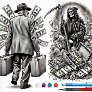 spirit-of-death-petrified-neotraditional-textural-detail – tattoo design ideas free ai generated – Gallery: grim-reaper-inkby-ai