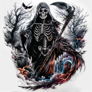 grim-reaper tattoo design ideas crisp dark aura stands for courage