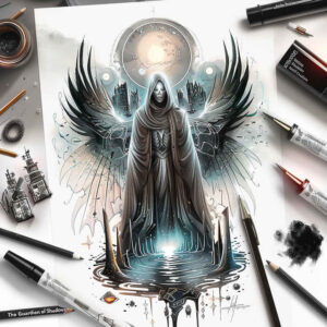 grim-reaper tattoo design ideas refined contrast night for wrist
