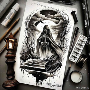 grim-reaper tattoo design ideas razor-sharp spiritual for ankle