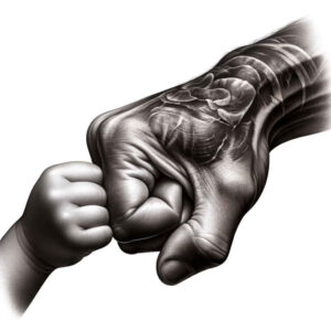 3d-effect-hands – tattoo design ideas free ai generated – neotraditional-solid-blacks – for-nape – Gallery: hands-inkby-ai