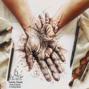 artistic-hands – tattoo design ideas free ai generated – realism-soft-focus – for-ankle – Gallery: hands-inkby-ai