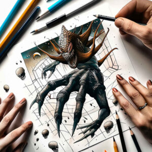 delicate-hands – tattoo design ideas free ai generated – realism-real-life-shading – for-back-shoulder – Gallery: hands-inkby-ai