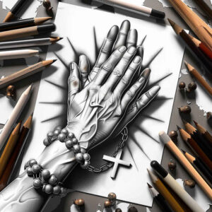 hands-and-calm – tattoo design ideas free ai generated – neotraditional-rich-shading – for-stomach – Gallery: hands-inkby-ai