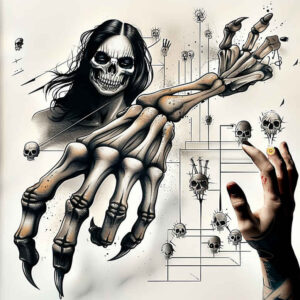 hands-in-motion – tattoo design ideas free ai generated – neotraditional-layered-shading – for-forearm – Gallery: hands-inkby-ai