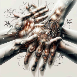 hands-in-shadow – tattoo design ideas free ai generated – realism-photo-ink – for-knee – Gallery: hands-inkby-ai