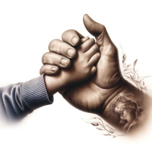 hands-with-contour – tattoo design ideas free ai generated – realism-ink-precision – for-shoulder – Gallery: hands-inkby-ai