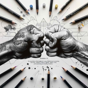 hands-with-leaves – tattoo design ideas free ai generated – neotraditional-color-blending – for-ankle – Gallery: hands-inkby-ai