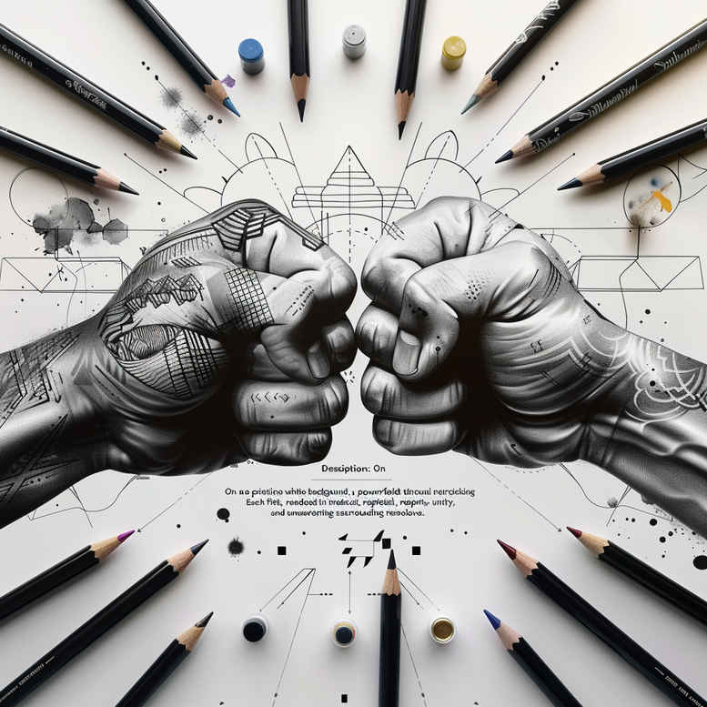 hands-with-leaves – tattoo design ideas free ai generated – neotraditional-color-blending – for-ankle – Gallery: hands-inkby-ai
