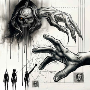 hands-with-lines – tattoo design ideas free ai generated – neotraditional-soft-blending – for-lower-chest – Gallery: hands-inkby-ai