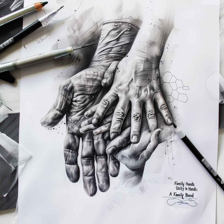 hands-with-nature-motif – tattoo design ideas free ai generated – realism-realistic-perspective – for-lower-thigh – Gallery: hands-inkby-ai