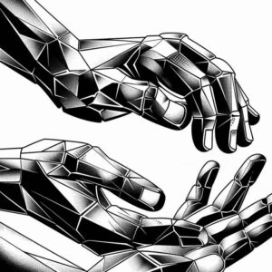 hands-with-ornament – tattoo design ideas free ai generated – neotraditional-deep-blacks – for-arm – Gallery: hands-inkby-ai