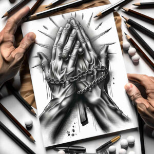 hands-with-pattern – tattoo design ideas free ai generated – realism-volume-effect – for-shin – Gallery: hands-inkby-ai