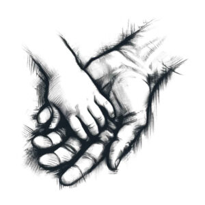 hands-with-shading – tattoo design ideas free ai generated – surrealism-shimmering-forms – for-back – Gallery: hands-inkby-ai