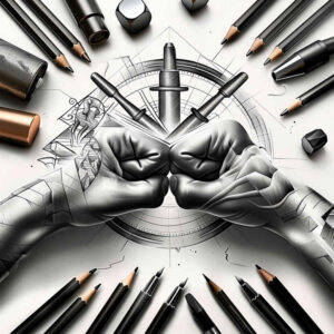 hands-with-shadows – tattoo design ideas free ai generated – surrealism-fragmentation – for-temple – Gallery: hands-inkby-ai