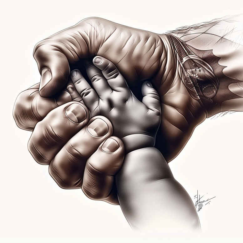 hands-with-strokes – tattoo design ideas free ai generated – neotraditional-vivid-detail – for-forearm – Gallery: hands-inkby-ai
