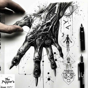 precise-hands-for-men – tattoo design ideas free ai generated – realism-soft-contrast – for-spine – Gallery: hands-inkby-ai