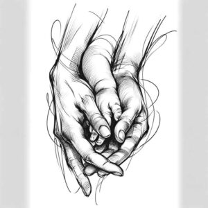 shaded-detail-hands – tattoo design ideas free ai generated – neotraditional-enhanced-color – for-outer-arm – Gallery: hands-inkby-ai
