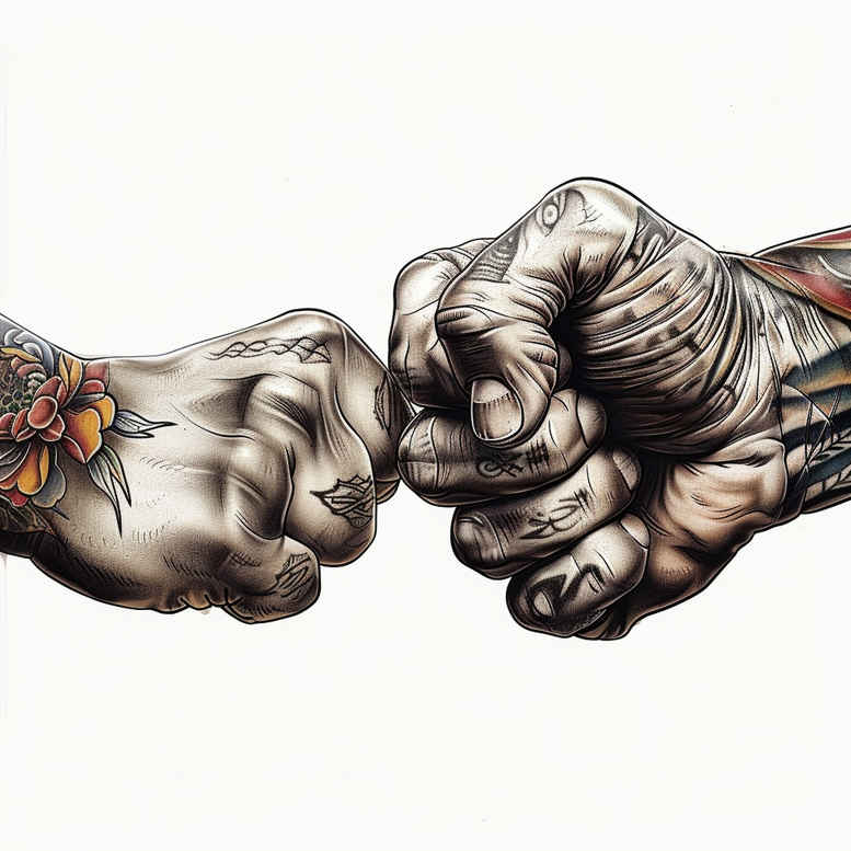 hands tattoo design ideas Realism illusion of depth delicate lines for side