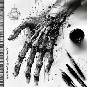 hands tattoo design ideas light play detailed anatomy determination and power