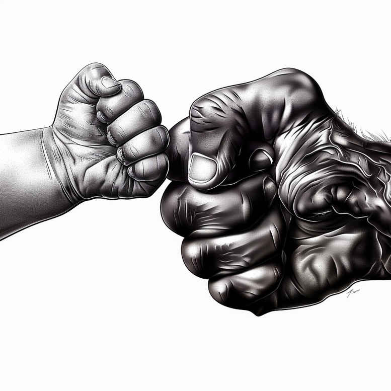 hands tattoo design ideas Surrealism unreal detailed anatomy stands for strength