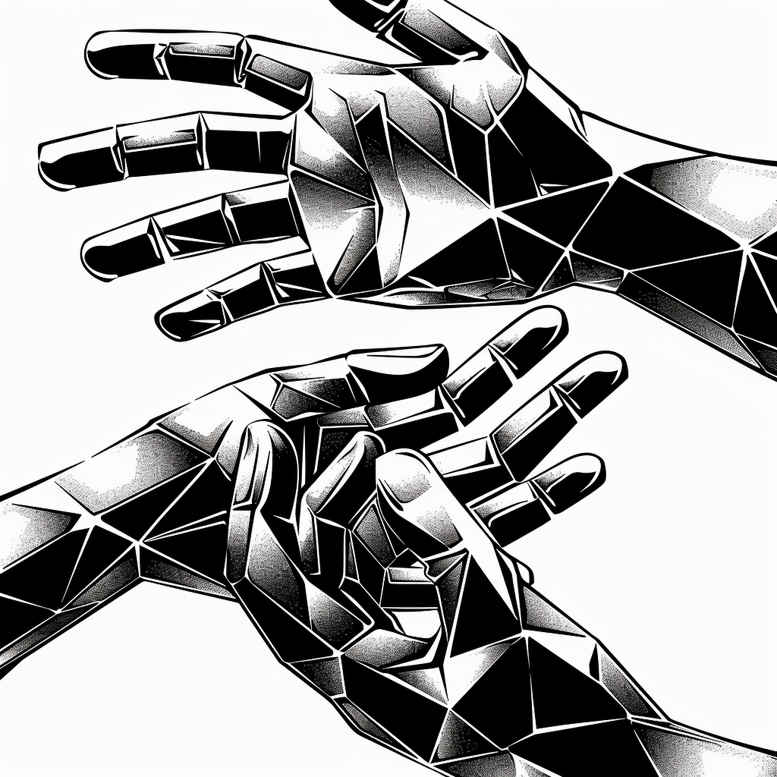 hands tattoo design ideas enigmatic aura detailed nails for scapula