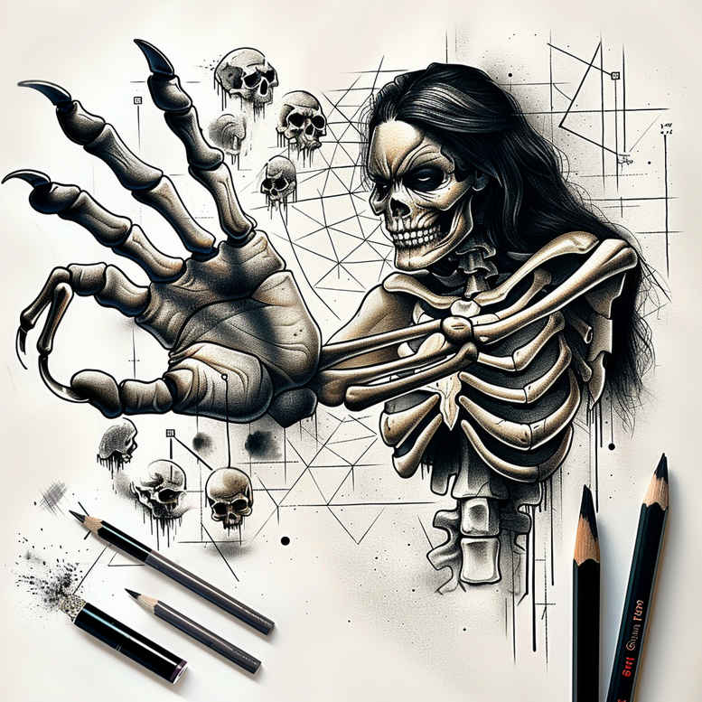 hands tattoo design ideas Realism reflection effect interaction represents perseverance