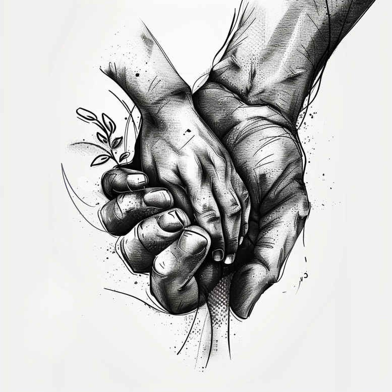 hands tattoo design ideas color depth prayer for neck