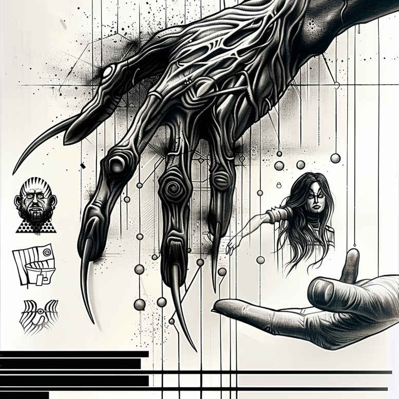 hands tattoo design ideas Realism crisp detail shading for upper thigh