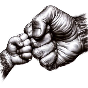 hands tattoo design ideas defined outlines strong for side