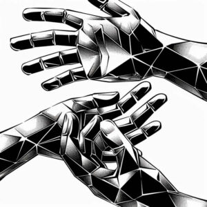textured-hands – tattoo design ideas free ai generated – neotraditional-contrasting-colors – for-side – Gallery: hands-inkby-ai