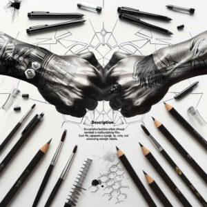 textured-hands – tattoo design ideas free ai generated – realism-clean-whites – for-lower-chest – Gallery: hands-inkby-ai