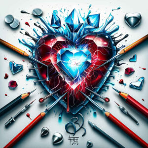 detailed-heart – tattoo design ideas free ai generated – surrealism-esoteric – for-shin – Gallery: hearts-inkby-ai
