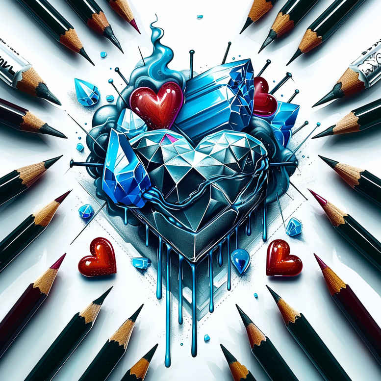 heart-and-lock – tattoo design ideas free ai generated – neotraditional-vivid-detail – for-hand – Gallery: hearts-inkby-ai