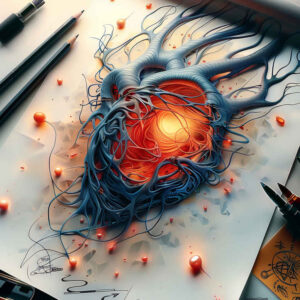 heart-in-composition – tattoo design ideas free ai generated – realism-dynamic-shadows – for-full-back – Gallery: hearts-inkby-ai