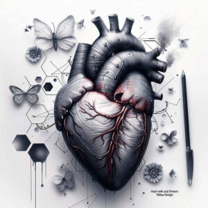 heart-love-symbol – tattoo design ideas free ai generated – realism-reflection-effect – for-hip – Gallery: hearts-inkby-ai