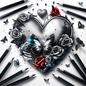 heart-with-3d-effect – tattoo design ideas free ai generated – realism-volume-effect – for-palm – Gallery: hearts-inkby-ai