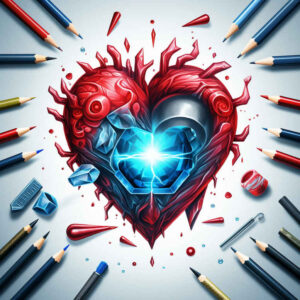 heart-with-energy – tattoo design ideas free ai generated – neotraditional-detailed-textures – for-back – Gallery: hearts-inkby-ai