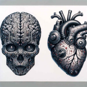 heart-with-line-series – tattoo design ideas free ai generated – neotraditional-color-overlays – for-side – Gallery: hearts-inkby-ai