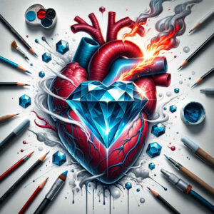 heart-with-ribbon – tattoo design ideas free ai generated – neotraditional-balanced-tones – for-nape – Gallery: hearts-inkby-ai