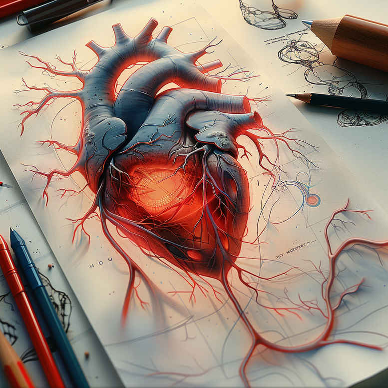 heart-with-stars – tattoo design ideas free ai generated – surrealism-hyperreal – for-neck – Gallery: hearts-inkby-ai