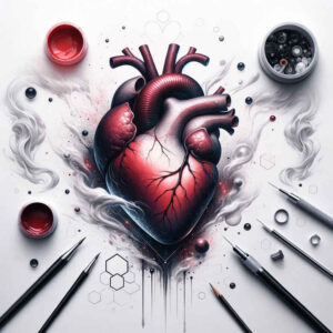 heart-with-tenderness – tattoo design ideas free ai generated – neotraditional-layered-inks – for-back-of-neck – Gallery: hearts-inkby-ai
